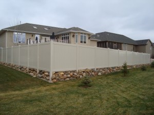 American Fence Company Omaha, Nebraska - Vinyl Fencing, Vinyl Sandstone Privacy AFC, SD